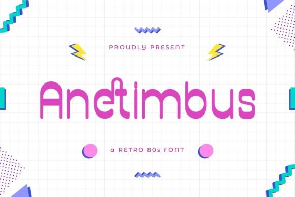 Anetimbus: A Playful 80s Display Font That Elevates Real Business Branding