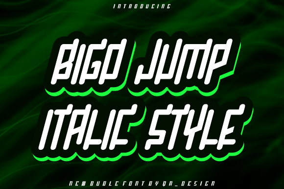 Bigo Jump: A Bold Display Font for Scroll-Stopping Marketing