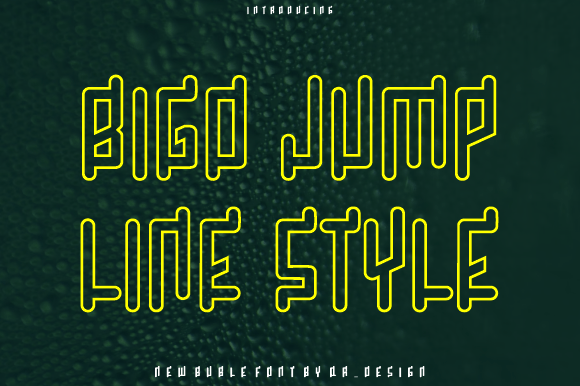 Bigo Jump Line: A Bold Display Font That Makes Your Brand Stand Out