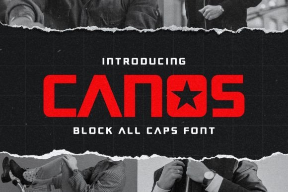 Canos: A Modern Display Font for Digital Brand Identity