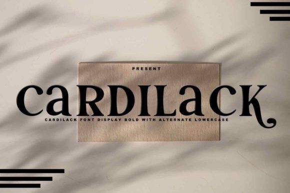 Cardilack: A Display Font for Editorial Elegance