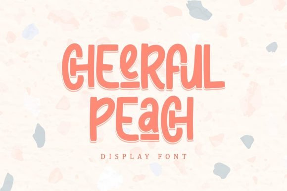 Cheerful Peach: A Playful Display Font for Warm Brand Identities