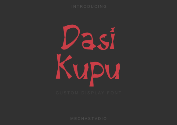 Dasi Kupu: A Display Font That Strengthens Your Brand Identity