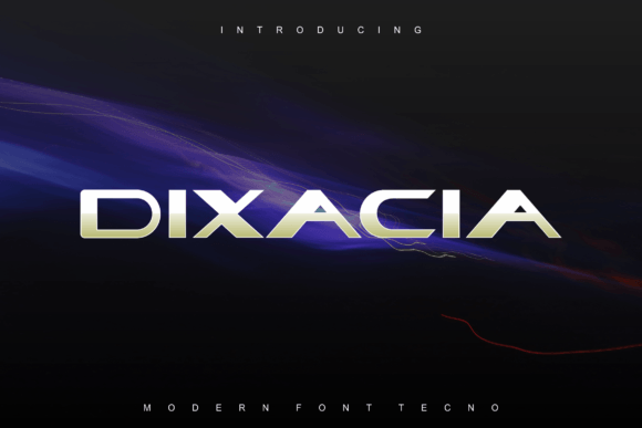 Dixacia: A Futuristic Display Font for Bold Digital Identity