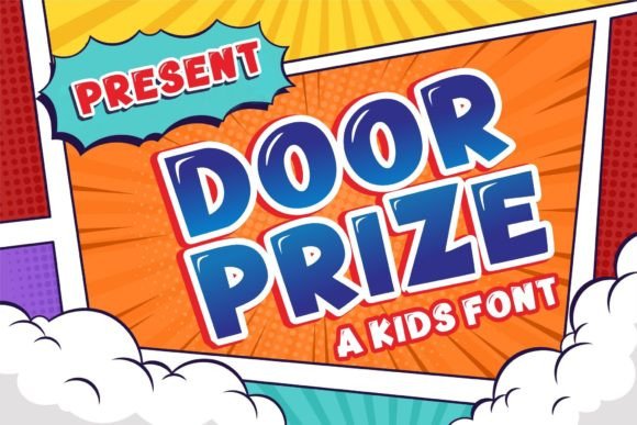 Doorprize: A Cheerful Display Font for Digital Branding