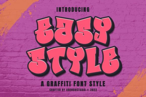 Easy Style: A Graffiti Display Font That Works for Digital Brands