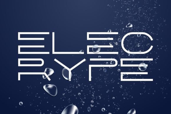 Electrype: A Clean, Electric Geometry Display Typeface for Digital Design