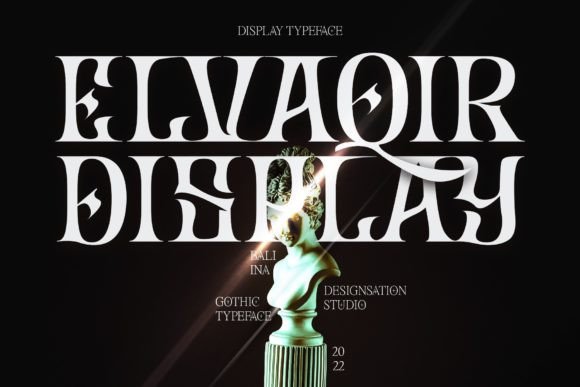 Elvaqir: A Gothic Rock Display Typeface for Bold Editorial Identity