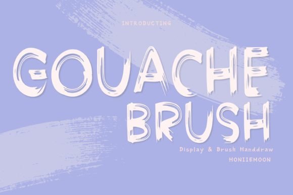 Gouache Brush: A Playful, Confident Display Typeface