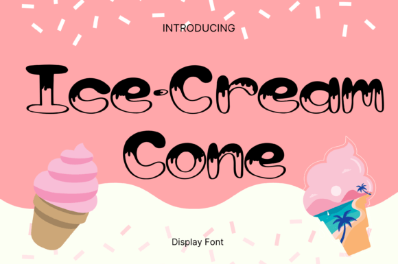 Ice-cream Cone Font: A Playful Display Typeface for Digital Branding