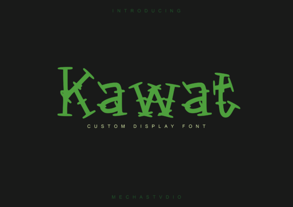 Kawat: A Display Font That Commands Attention