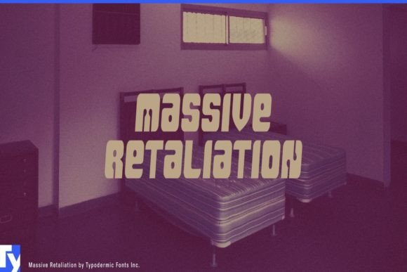 Massive Retaliation: A 90s Techno Display Font That Still Delivers