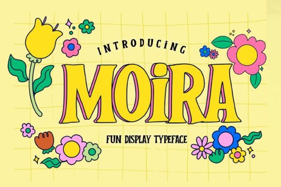 Moira: A Textured Display Typeface That Moves With Purpose