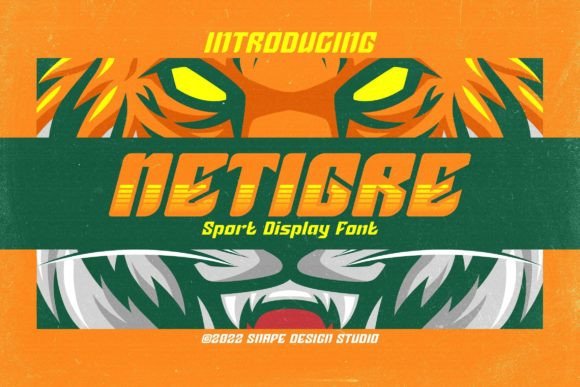 Netigre: A Bold Display Font That Strengthens Your Brand
