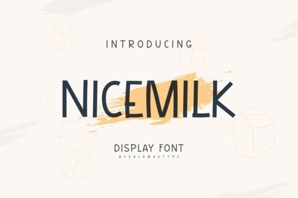 Nicemilk: A Joyful Display Font for Digital Branding