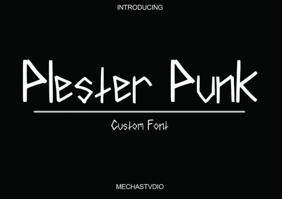 Plester Punk: A Bold Display Font for Digital Branding