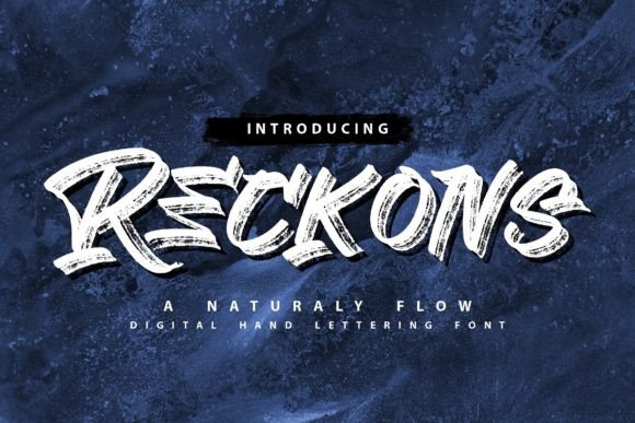 Reckons: A Brush-Style Display Font That Feels Like Handmade Magic