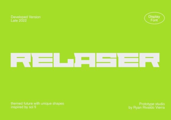 Relaser Display Font for Professional Branding