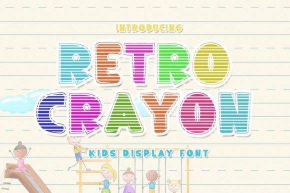 Retro Crayon: A Joyful Display Font for Small Business Branding