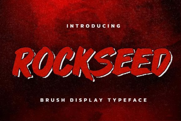 Rockseed: A Brush-Style Display Font That Feels Like Handmade Confidence