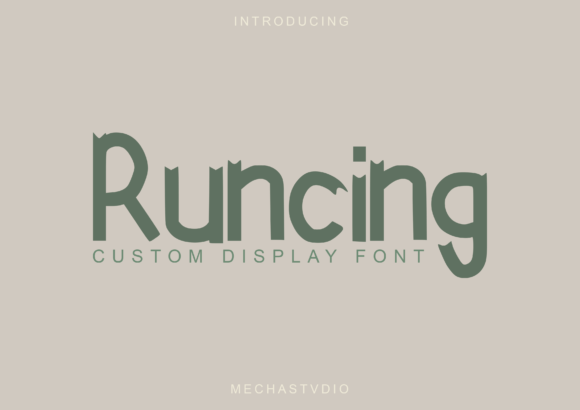 Runcing: A Bold Display Font That Cuts Through the Feed