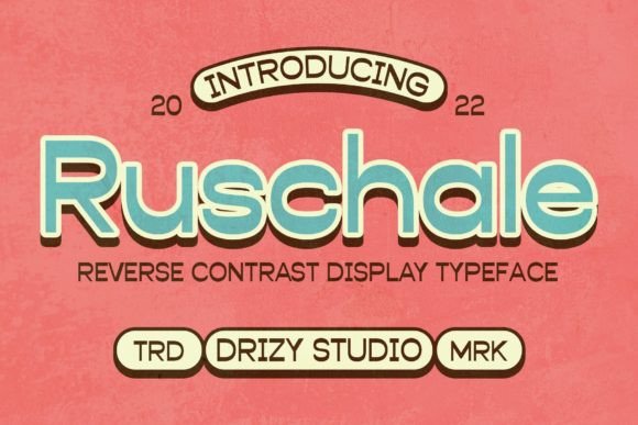 Ruschale: A Playful Display Font for Handmade Creators