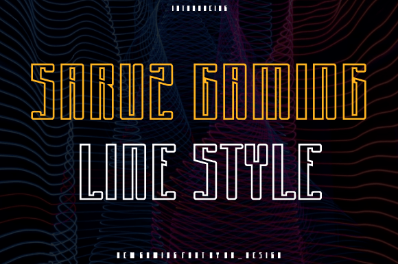 Saruz Gaming: A Bold Display Font That Elevates Your Brand
