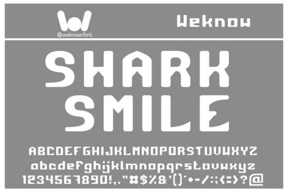 Shark Smile: A Bold Display Font for Handmade Labels & Printables