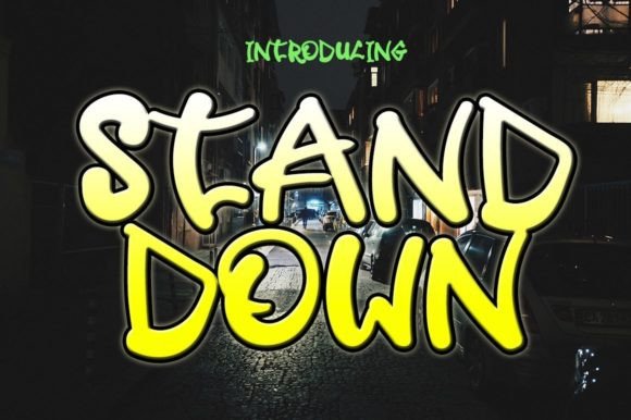 Stand Down: A Display Font That Makes Your Headlines Instantly Clear