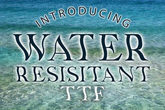 Water Resistant: A Bold Display Typeface for Impactful Web Headlines